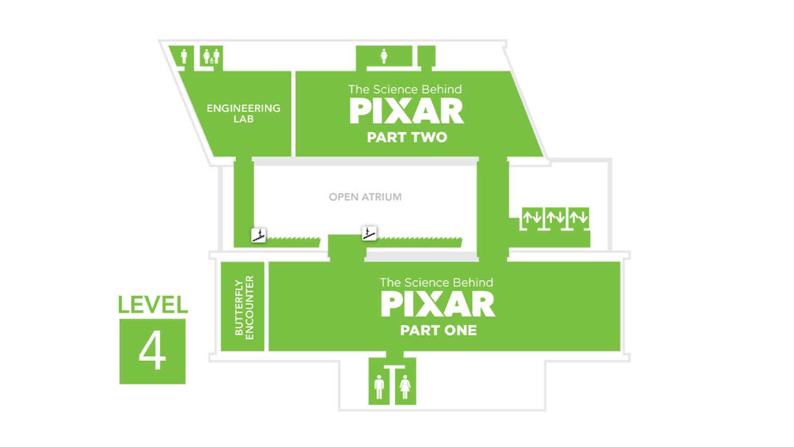 Level 4 of the CT Science Center Map