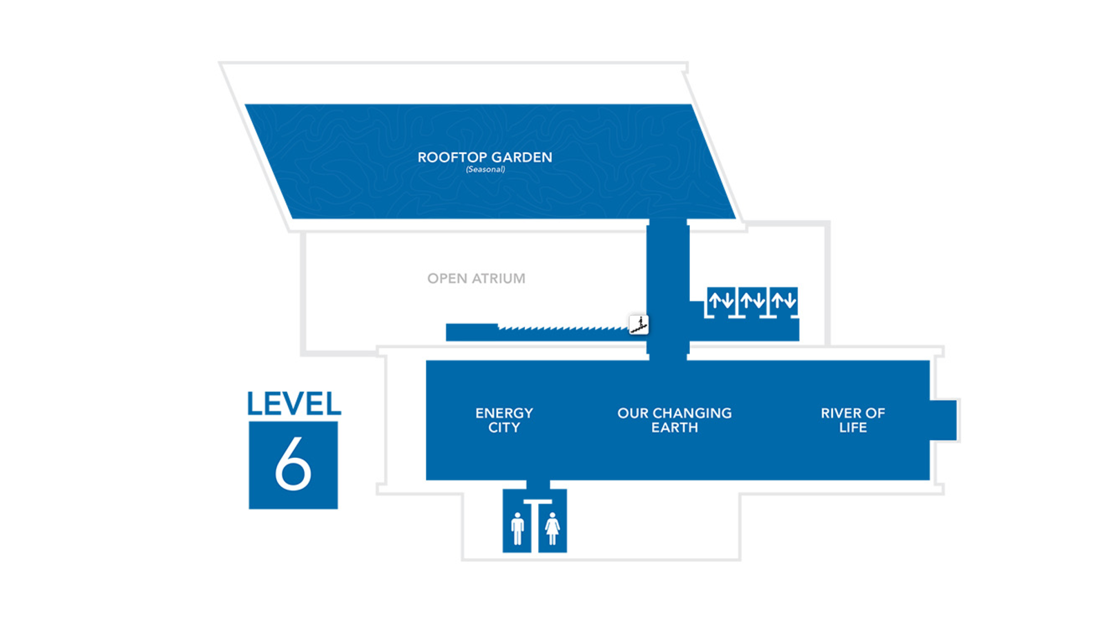 Level 6 of the CT Science Center Map