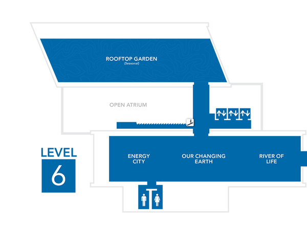 Level 6 of the CT Science Center Map