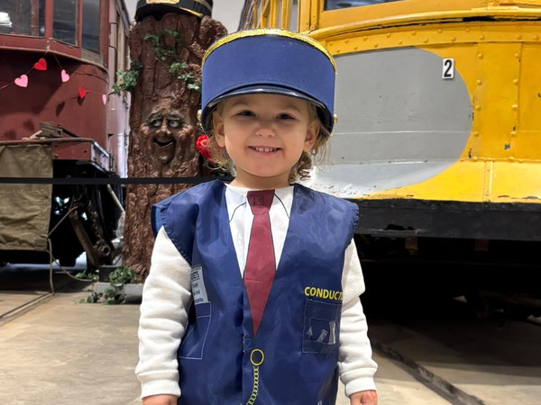 Child at CT Trolley Museum