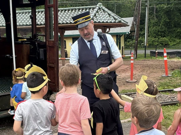 Kids at CT Trolley Museum